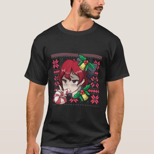 醜いクリスマスオタクあへが尾エッチエッチレwdフェンタ tシャツ (正面)