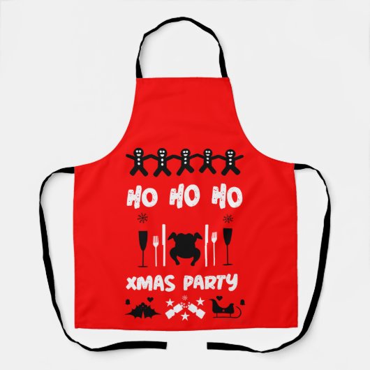 醜いクリスマスオフィスパーティーエプロン エプロン (正面)