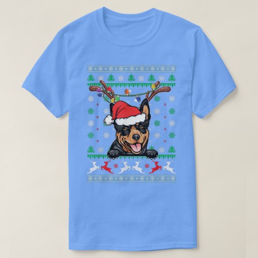 醜いクリスマスオーストラリアのケルパイトナディアライトXm Tシャツ (デザイン正面)