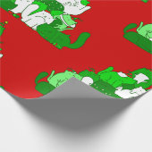 醜いクリスマスキャットツリーフェスティバル ラッピングペーパー (角)