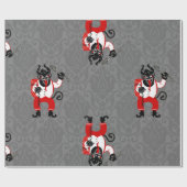 醜いクリスマスクランパスクリスマスモンスターアンティーク ラッピングペーパー (フラット)