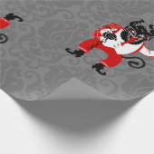 醜いクリスマスクランパスクリスマスモンスターアンティーク ラッピングペーパー (角)