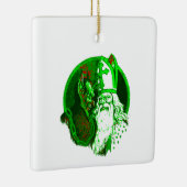 醜いクリスマスクランパスセントニコラスサンタ セラミックオーナメント (右)