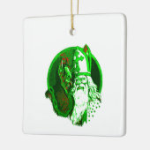 醜いクリスマスクランパスセントニコラスサンタ セラミックオーナメント (左)