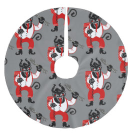 醜いクリスマスクランプスクリスマスモンスター ブラッシュドポリエステルツリースカート