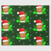 醜いクリスマスサッカースポーツクリスマスホリー ラッピングペーパー (フラット)