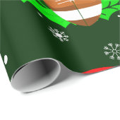 醜いクリスマスサッカースポーツクリスマスホリー ラッピングペーパー (ロールコーナー)