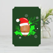 醜いクリスマスサッカースポーツクリスマスホリー 招待状 (スタンド正面)