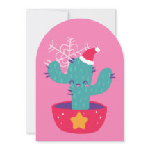 醜いクリスマスサボテン南西部の砂漠の雪の結晶