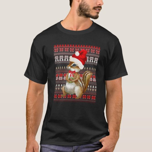 醜いクリスマスサンタの衣装クリスマスチマンクロ Tシャツ (正面)