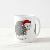 醜いクリスマスサンタクロウオポッサム コーヒーマグカップ (正面右)