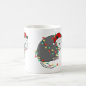 醜いクリスマスサンタクロウオポッサム コーヒーマグカップ (中央)