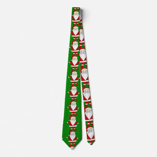 醜いクリスマスサンタクロースおもしろいクリスマス ネクタイ (正面)