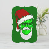 醜いクリスマスサンタクロースフランケンシュタインモンスター 招待状 (スタンド正面)
