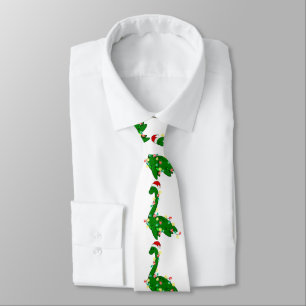 醜いクリスマスサンタロックのネス・モンスター ネクタイ