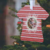 醜いクリスマスシックな赤ベースのアクリルシャツ オーナメント