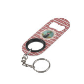 醜いクリスマスシックな赤ベース キーホルダー栓抜き (裏面アングル)