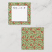 醜いクリスマススウェター ハット スカーフ 赤 白 ノートカード (正面/裏面)