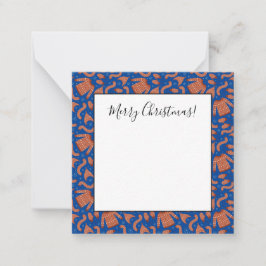 醜いクリスマススウェター ハット スカーフ 赤 白 ノートカード