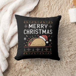 醜いクリスマススウェットライト サンタ タコ クリスマス クッション
