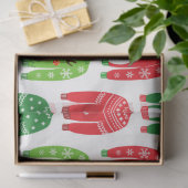 醜いクリスマススウェータポーラベア雪だるまルドルフ赤 薄葉紙 (ギフト)