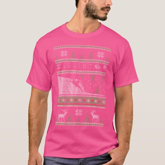 醜いクリスマススタイルギフトロック登山 Tシャツ (正面)