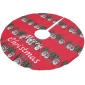 醜いクリスマススタイルサンタと木サンダー_コーブ ブラッシュドポリエステルツリースカート (アングル)