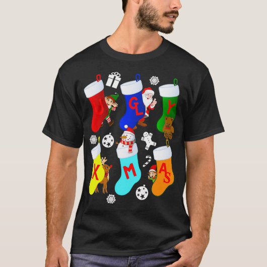 醜いクリスマスストッキング Tシャツ (正面)