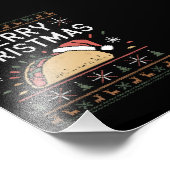 醜いクリスマススーターライツサンタタコクリスマス フォトプリント            (角)