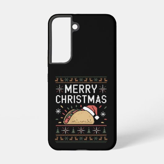 醜いクリスマススーターライツサンタタコクリスマス SAMSUNG GALAXYケース (裏面)