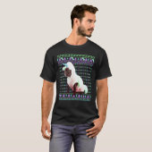 醜いクリスマスセーおもしろいターフランスのブルドッグドッグUn Tシャツ (正面フル)