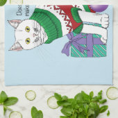醜いクリスマスセーおもしろいター キッチンタオル (折り畳み)