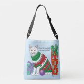 醜いクリスマスセーおもしろいター クロスボディバッグ (裏面)