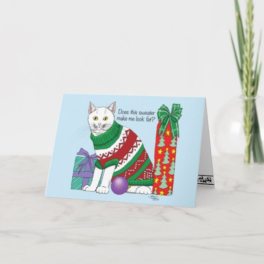 醜いクリスマスセーおもしろいター シーズンカード (正面)