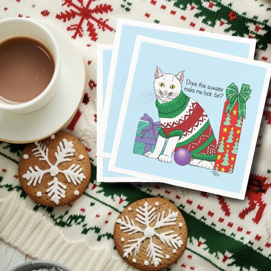 醜いクリスマスセーおもしろいター スタンダードカクテルナプキン