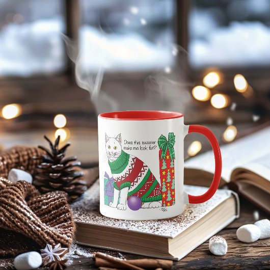 醜いクリスマスセーおもしろいター マグカップ