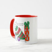 醜いクリスマスセーおもしろいター マグカップ (正面左)