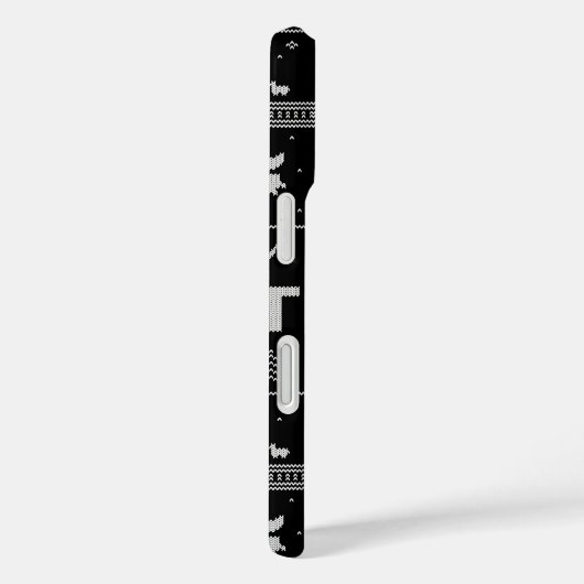 醜いクリスマスセーエレガントターブラック – クリスチャン Case-Mate iPhoneケース (裏面 / 右)