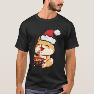 醜いクリスマスセーターかわいいアニメ柴犬Eati Tシャツ