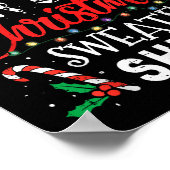 醜いクリスマスセーターには暑すぎる おもしろクリスマス ポスター (角)