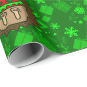 醜いクリスマスセーターのハリネズミ ラッピングペーパー (ロールコーナー)