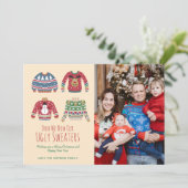 醜いクリスマスセーターのホリデーフォト (スタンド正面)