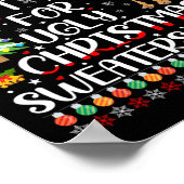 醜いクリスマスセーターのラクダ・ロフには暑すぎる ポスター (角)