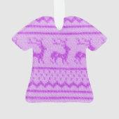 醜いクリスマスセーターの模様 オーナメント (裏面)