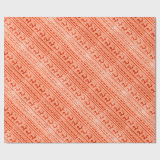 醜いクリスマスセーターの模様 ラッピングペーパー (フラット)