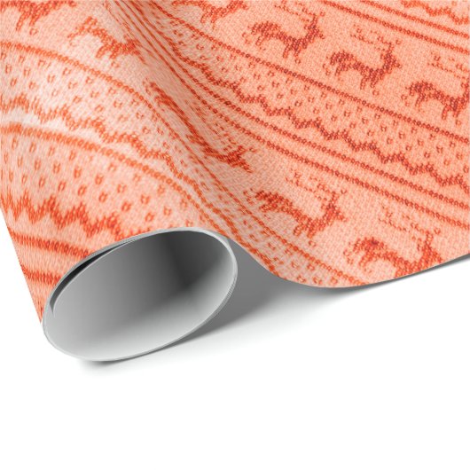 醜いクリスマスセーターの模様 ラッピングペーパー (ロールコーナー)