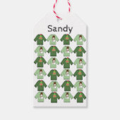 醜いクリスマスセーターの贈り物ラベル ギフトタグ (正面)