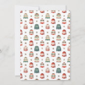 醜いクリスマスセーターをパーティー 招待状 (裏面)