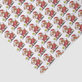 醜いクリスマスセーターを着たかわいいピックボール犬 薄葉紙 (詳細)