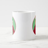 醜いクリスマスセーターを着た猫 ジャンボコーヒーマグカップ (正面)